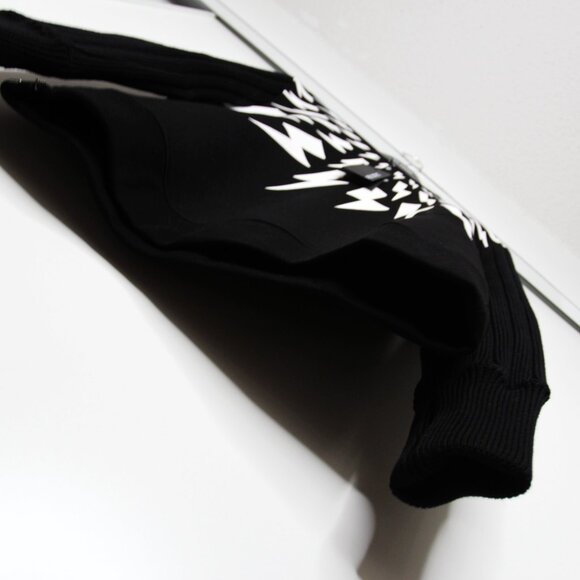 BNWT NEIL BARRETT THUNDERBOLT KNIT RIBBED SLEEVES SWEATER M - Picture 8 of 12